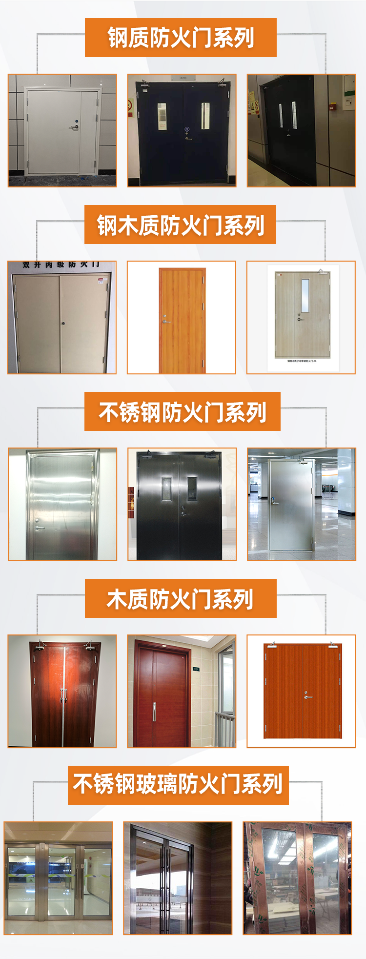 不锈钢玻璃防火门